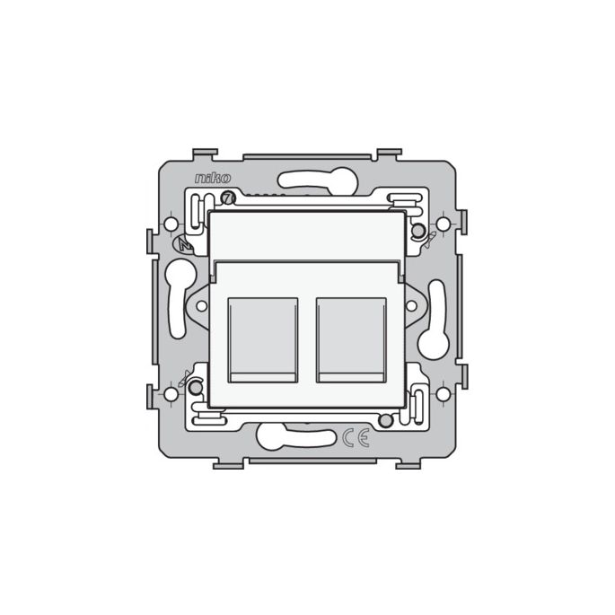 NIKO 101-75252 MOD WCD 2 X RJ45 UTP CAT5E WT