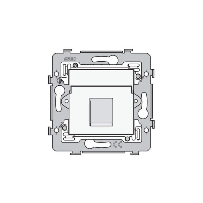 NIKO 101-75251 | Datacontactdoos (twisted pair) RJ45 1-voudig, Cat5E | 101-75251