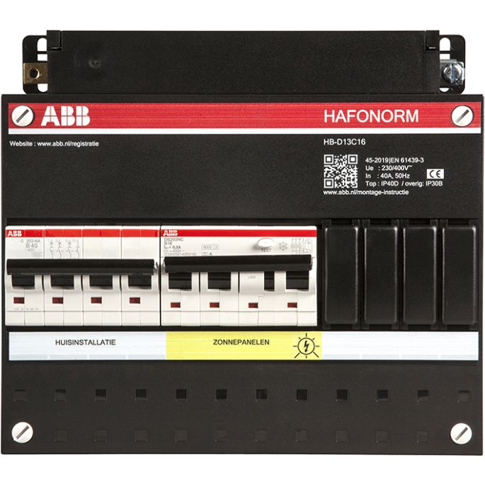 ABB HAF HB-D13C.16 KAST PV 3P B16 0.3A +B40 1P+N