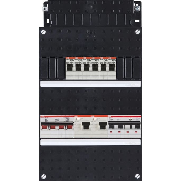 Groepenkast ABB Hafonorm | 7 Groepen 6 x Lichtgroepen 1 x Aardlekautomaat | 3 Fase | HAD3333-22+H44C