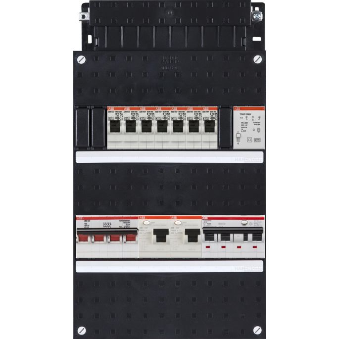 Groepenkast ABB Hafonorm | 8 Groepen 7 x Lichtgroepen 1 x Aardlekautomaat + Beltrafo | HAD3433-22T+H44C