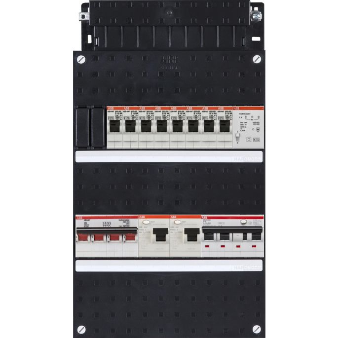 Groepenkast ABB Hafonorm | 9 Groepen 8 x Lichtgroepen 1 x Aardlekautomaat + Beltrafo | 3 Fase | HAD3434-22T+H44C