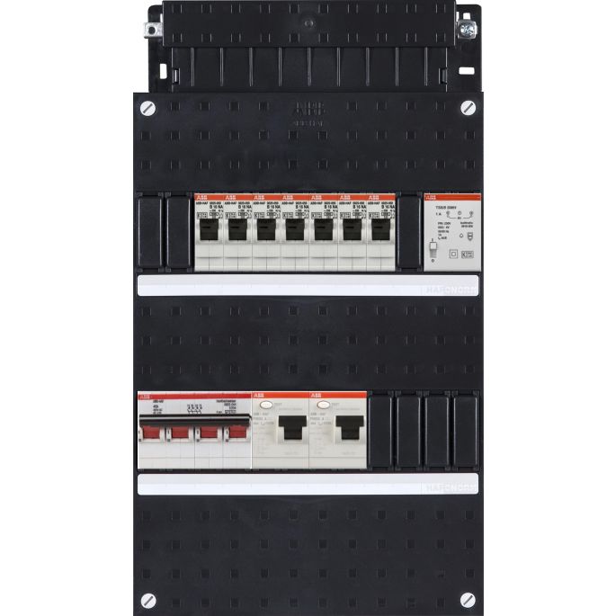 Groepenkast ABB Hafonorm | 7 Groepen 7 x Lichtgroepen + Beltrafo | 3 Fase | HAD3433-22T+H44