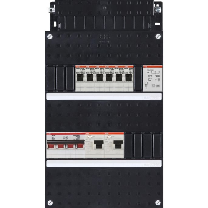 Groepenkast ABB Hafonorm | 6 Groepen 6 x Lichtgroepen + Beltrafo | 3 Fase | HAD3333-22T+H44