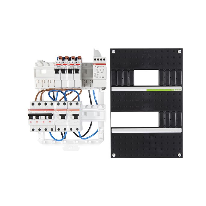 Groepenkast ABB Hafonorm | 4 Groepen 4 x Lichtgroepen + Beltrafo | 3 Fase | HADR3232-22T+H44 (excl. bodemdeel)