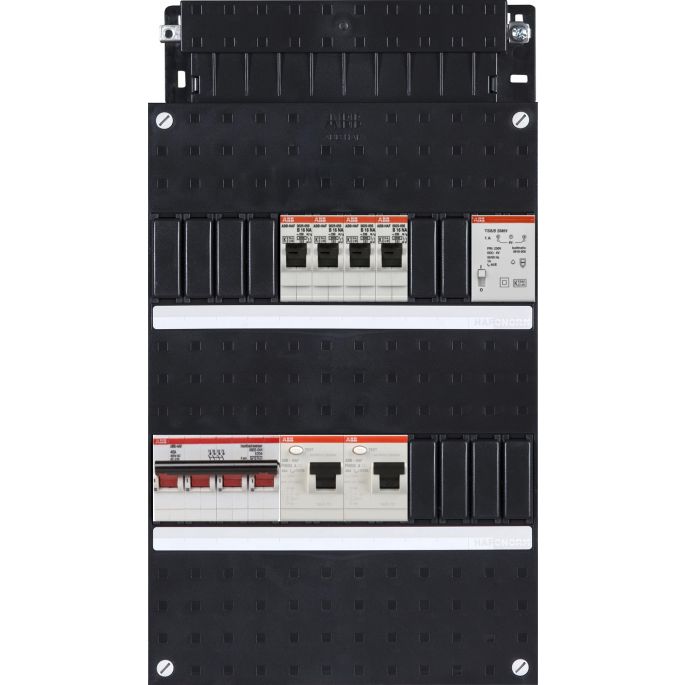 Groepenkast ABB Hafonorm | 4 Groepen 4 x Lichtgroepen + Beltrafo | 3 Fase | HAD3232-22T+H44