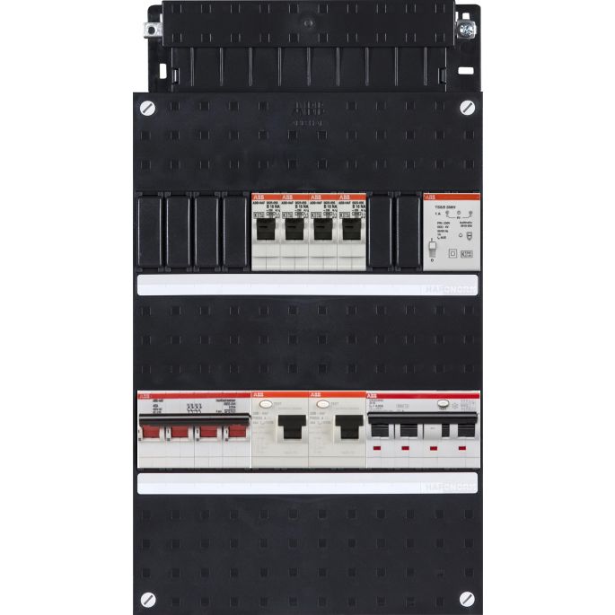 Groepenkast ABB Hafonorm | 5 Groepen 4 x Lichtgroepen 1 x Aardlekautomaat + Beltrafo | 3 Fase | HAD3232-22T+H44C