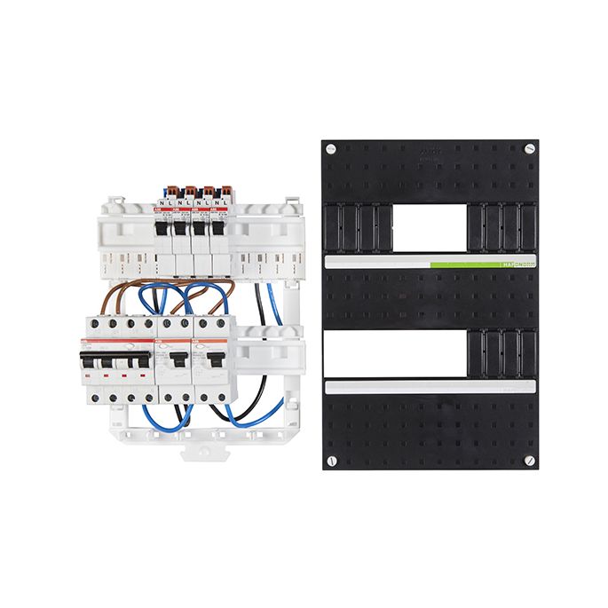 Groepenkast ABB Hafonorm | 4 Groepen 4 x Lichtgroepen | 3 Fase | HADR3232-22+H44 (excl. bodemdeel)