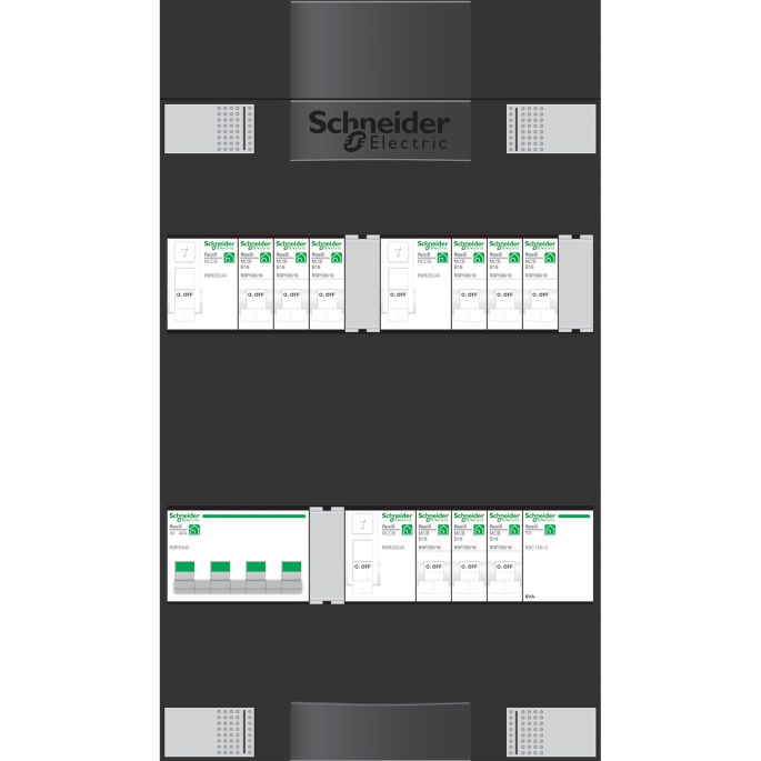 Groepenkast Schneider ADV3B309AB | 9 x lichtgroepen + beltransformator | 3 Fase