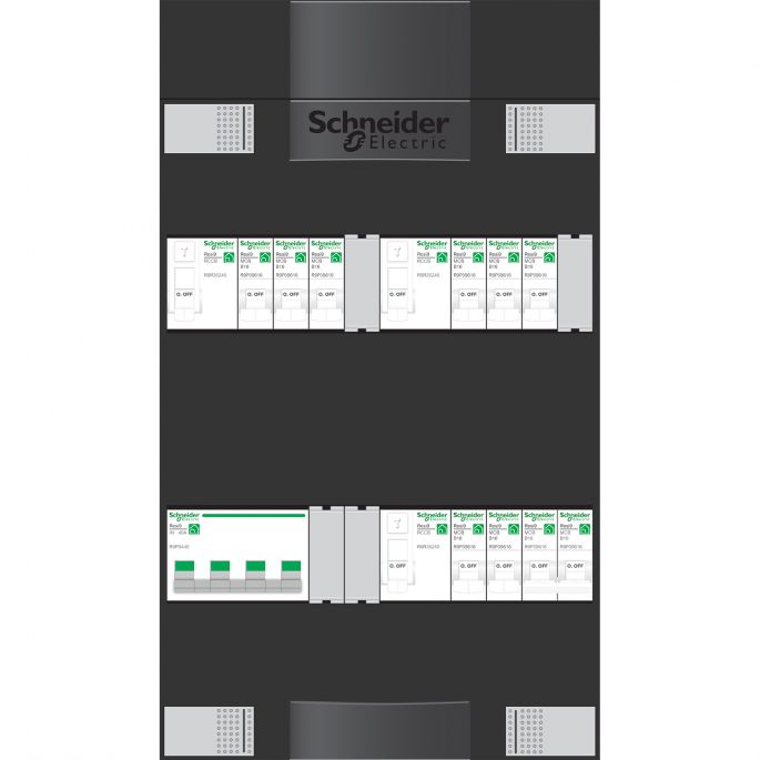 Groepenkast Schneider ADV3B308AF | 8 x lichtgroepen + fornuisgroep | 3 Fase