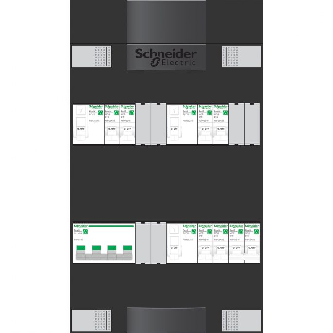 Groepenkast Schneider ADV3B306AF | 6 x lichtgroepen + fornuisgroep | 3 Fase