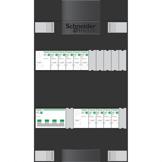 Groepenkast Schneider ADV3B207AF | 7 x lichtgroepen + fornuisgroep | 3 Fase