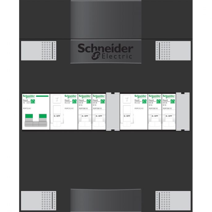 Groepenkast Schneider ADV1A204A | 4 x lichtgroepen | 1 Fase