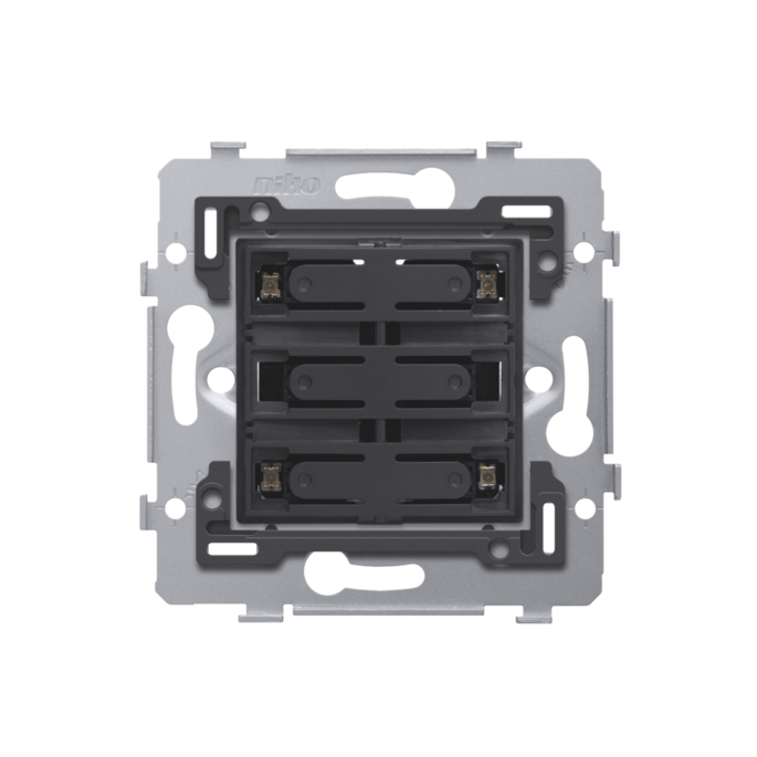NIKO 170-47151 DRUKKNOP VIERV. 24V+LED