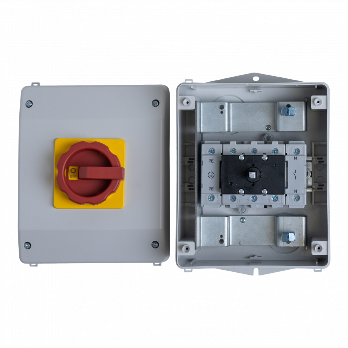 ASN RLT63/4PM-D2/Z33-GB/ EMC WERKSCHAKELAAR 63A 4 POLIG