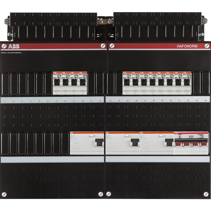 Groepenkast ABB Hafonorm | 12 Groepen 12 x Lichtgroepen | 3 Fase | 1SPF006909F2721