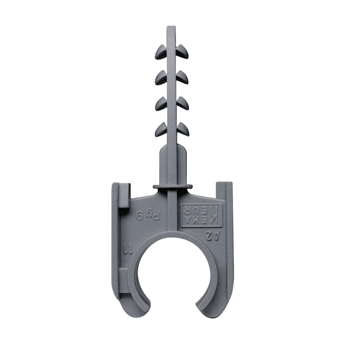 SCHNABL AKS32 DONKERGRIJS KUNSTSTOF BUISKLEMPLUG HALOG.