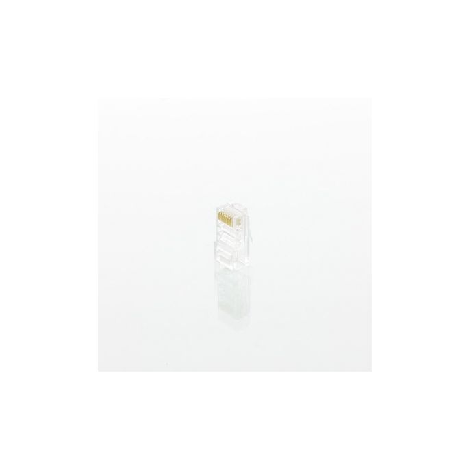 KLEMKO RJ458P8CROMA | RJ45 connector CAT5E UTP massief/rond | 183270