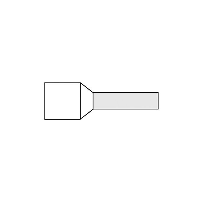 KLEMKO G 488-N ADEREINDHULS 0.5MM2 WT L=8