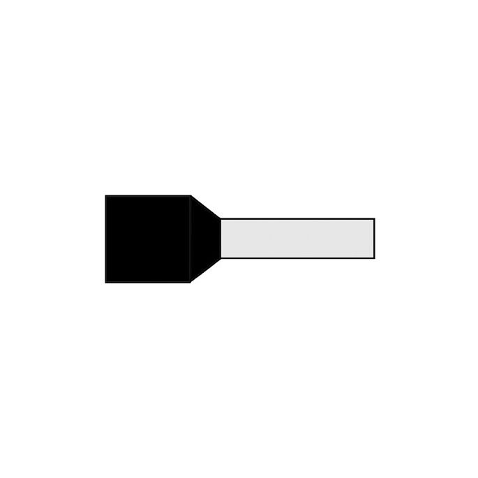 KLEMKO G 491 DKA-N ADEREINDHULS 1.5MM2 ZW L=8