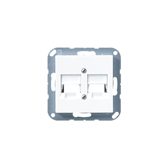 JUNG A 569-2 NWE WW CENTR PL 2XRJ45 R9010