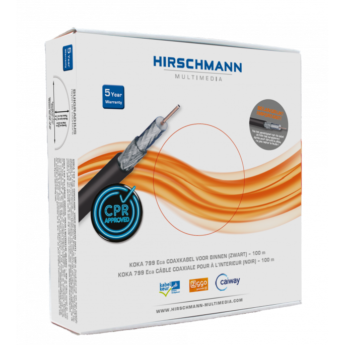 HIRSCHMANN KOKA 799 ZW ECA R100 COAX 75OHM ZW DOP-HM-17101