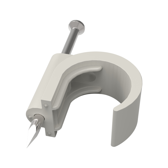 JMV spijkerclip voor flexbuis - 16/20 mm grijs - 600 stuks