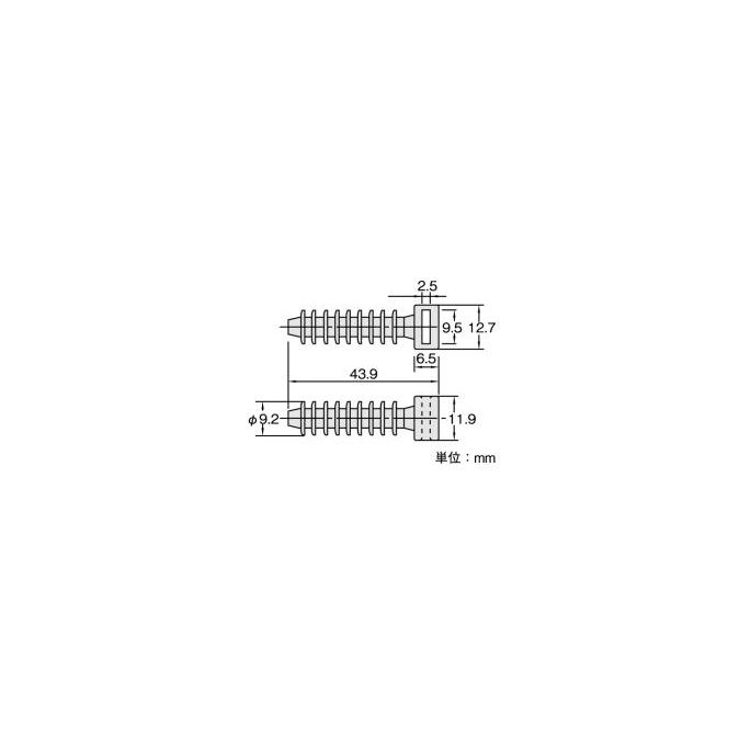 HELLERMANN LOK01-PA66-BK-C1 WANDPLUG 7/8MM