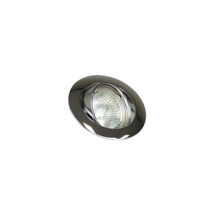 Inbouwspot Chroom rond kantelbaar