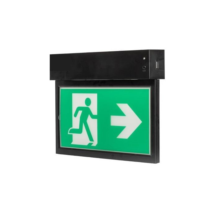 ION Industries Exit Sign, Noodverlichting | NV-Exit-Zwart