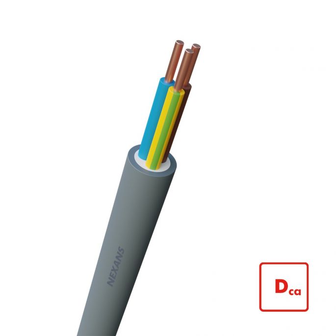 Nexans installatiekabel - YMvK Dca 3x2,5mm² - Rol van 100 meter