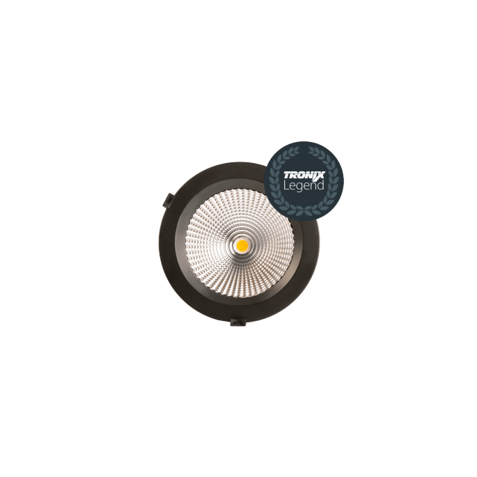 Reflector Down Light | Ø190mm | Zwart | 60° | 3000K | 20W