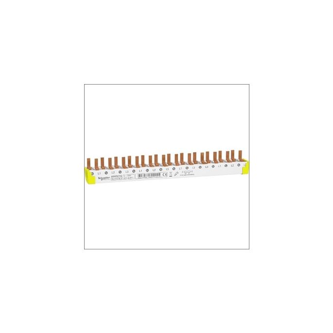 SCHNEIDER Acti9 | Kamrail geschikt voor 4 apparaten 3P+N, 3-fase, pen-aansluiting | A9XPH712