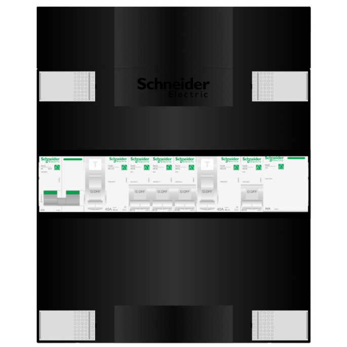 Schneider groepenkast 1 fase met 4 groepen en beltrafo ADV23214TH1
