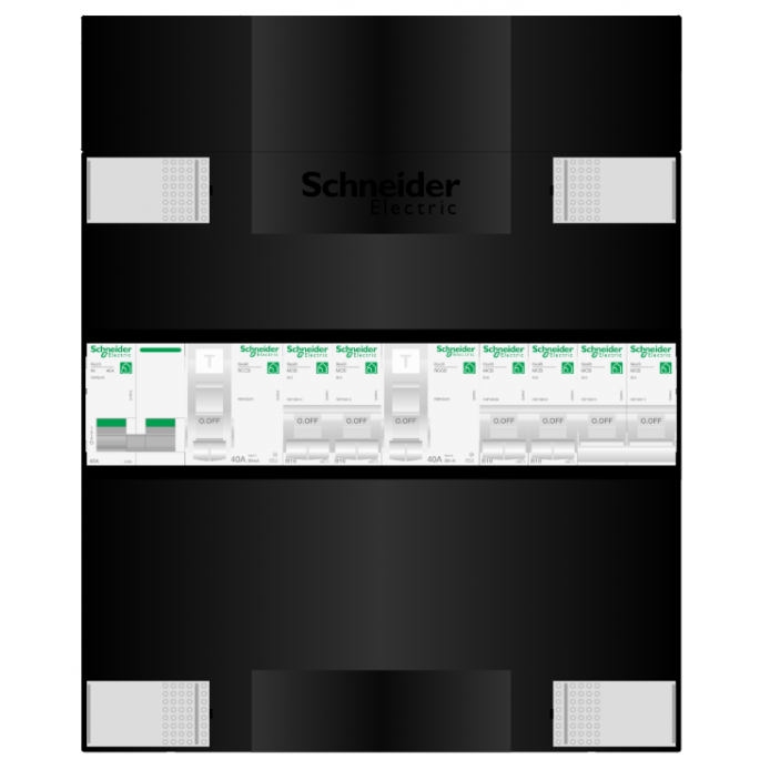 Schneider groepenkast 1 fase met 4 groepen en fornuisgroep ADV22224FH1