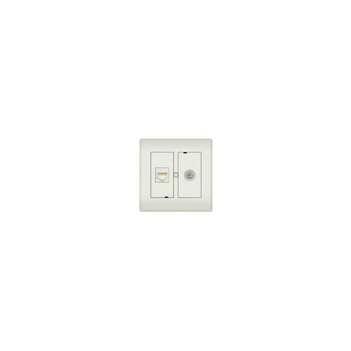 Technetix Combi wandcontactdoos Coax & UTP