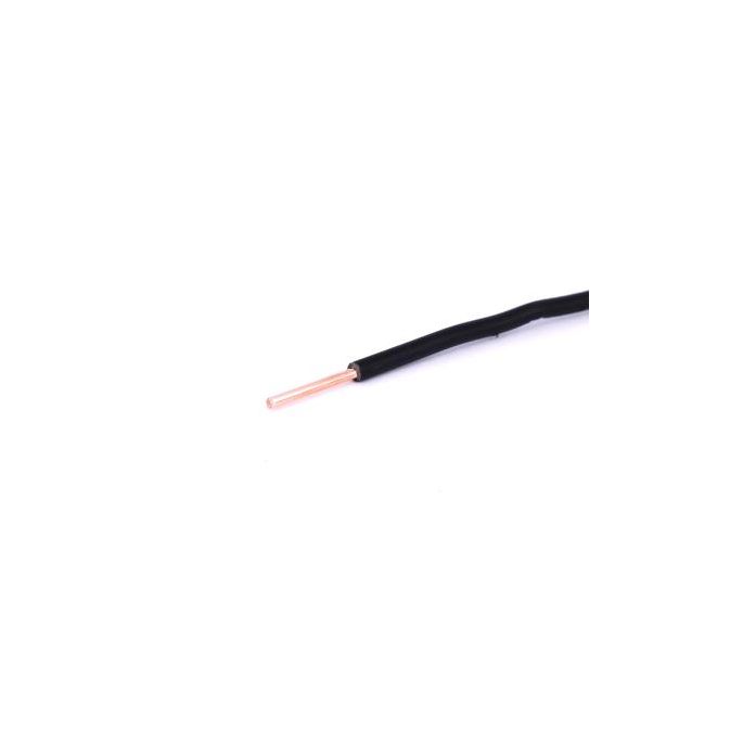 VD Eca  zwart 6 mm2 massief DoP: D585400051 snijlengte per meter