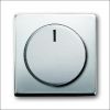 Busch-Jaeger | Centraalplaat met knop voor draaidimmer | Pure RVS | 6540-866-102
