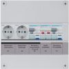 Hager groepenkast, 1 fase met 2 aardlekautomaten en 2 wandcontactdozen, alt. voor VKG02PV-WW
