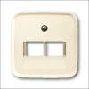Busch-Jaeger | Centraalplaat RJ45 2-voudig | Standaard SI Crème | 1803-02-212