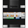 Schneider groepenkast 1 fase met 3 aardlekautomaten en beltrafo ADVA11224TH1
