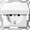 Schneider | Wandcontactdoos randaarde met klapdeksel | M-Smart Alpinwit | MTN2314-0319