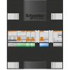 Schneider groepenkast 1 fase met 3 aardlekautomaten en beltrafo ADVA11224TH1