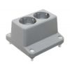 ABB HAF 3640 - Deksel met 2-voudige wandcontactdoos - 3640W2