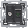 NIKO 170-65138 SOKKEL INB COAX RJ45 C5E
