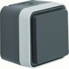 BERKER 47403515 / Wandcontactdoos met randaarde en behuizing / W.1 Grijs