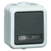 PEHA 655 WAB GL - 1-voudig maakcontact terugverend met controleverlichting (compleet)