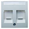 Berker | Centraalplaat modular jack 2-voudig | S.1/B.3/B.7 Polarwit Mat | 11811909