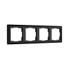 ION 4-voudig afdekraam D1 Mat Zwart 80.303.416