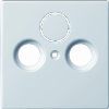 Busch-Jaeger | Centraalplaat voor coax / antenne | Future Linear Glanzend Wit | 1743-84
